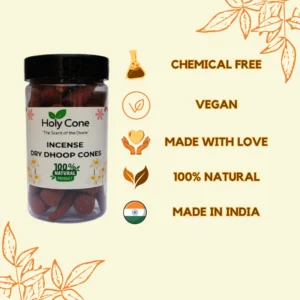 Holycone Organic Incense Dry Dhoop Cone