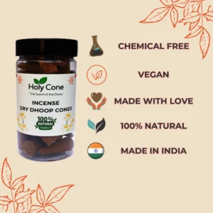 Holycone Organic Incense Dry Dhoop Cone