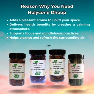 Holycone Organic Incense Dry Dhoop Cone